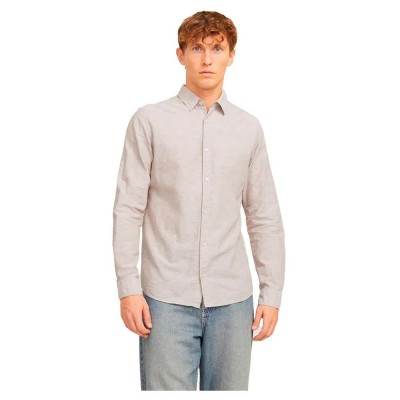 риза,с,дълъг,ръкав,мъжки,ризи,jack,&,jones,breeze,linen,blend,long,sleeve,shirt,grey,(crockery)