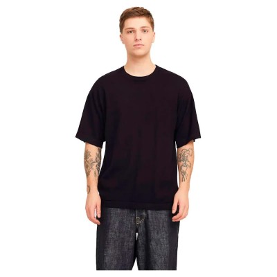 тениска,мъжки,тениски,jack,&,jones,emil,knit,short,sleeve,t,shirt,black