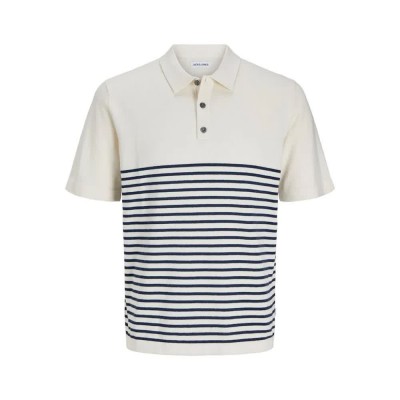 сако,мъжки,блузи,с,яка,jack,&,jones,emil,relaxed,short,sleeve,polo,cloud,dancer,w,navy,blazer,(beige)
