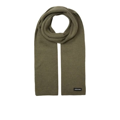 шал,ръкавици,шапки,и,шалове,jack,&,jones,knitted,scarf,dusty,olive,(green)