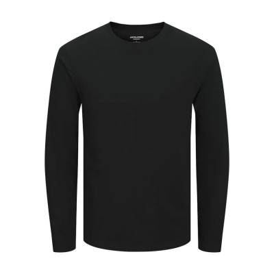 тениска,мъжки,тениски,jack,&,jones,organic,basic,long,sleeve,t,shirt,black