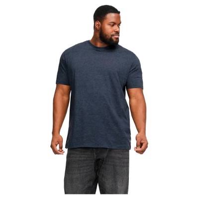 тениска,мъжки,тениски,jack,&,jones,organic,mel,plus,size,short,sleeve,t,shirt,navy,blazer,melange,(blue)