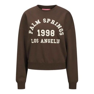 блуза,дамски,блузи,jack,&,jones,merle,rlx,short,jjxx,sweatshirt,bracken,palm,springs,(brown)
