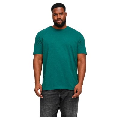 тениска,мъжки,тениски,jack,&,jones,organic,mel,plus,size,short,sleeve,t,shirt,storm,melange,(green)