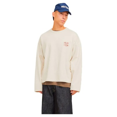 блуза,мъжки,пуловери,jack,&,jones,retiro,back,se25,sweatshirt,ecru,(beige)