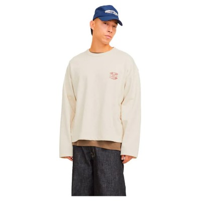 блуза,мъжки,пуловери,jack,&,jones,retiro,back,se25,sweatshirt,beige,(cloud,dancer)