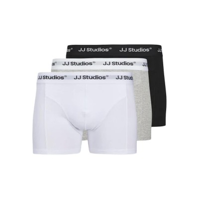 боксерки,мъжко,бельо,jack,&,jones,soho,solid,boxers,3,units,multicolor,(white,black,light,grey,melange)
