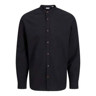 риза,с,дълъг,ръкав,мъжки,ризи,jack,&,jones,summer,band,long,sleeve,shirt,black