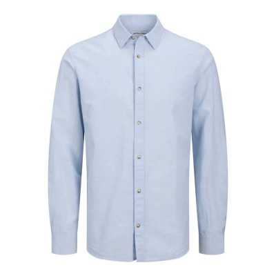 риза,с,дълъг,ръкав,мъжки,ризи,jack,&,jones,summer,long,sleeve,shirt,chambray,blue,(blue)