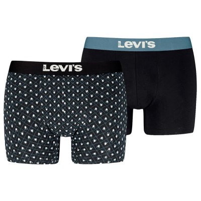 боксерки,мъжко,бельо,levi´s,®,minimal,aop,boxers,2,units,black,(black,combo)