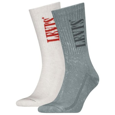 чорапи,мъжки,чорапи,levi´s,®,reg,cut,wash,logo,crew,socks,2,pairs,white,grey,(grey,white)