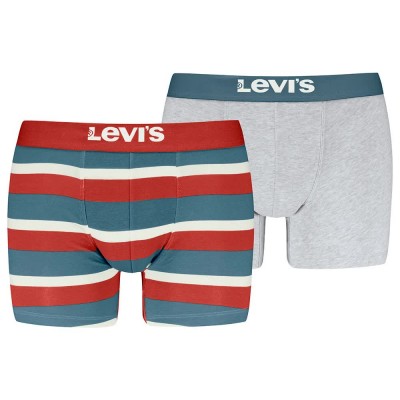 боксерки,мъжко,бельо,levi´s,®,rugby,stripe,aop,boxers,2,units,red,combo,(grey)