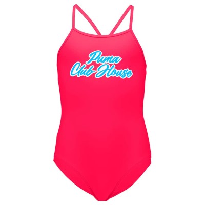 бански,костюм,детски,бански,костюми,puma,club,house,swimsuit,red,pink,(bright,red)