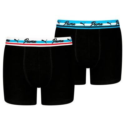 боксерки,детско,бельо,puma,cub,house,elastic,boxers,2,units,black,blue,combo,(black)
