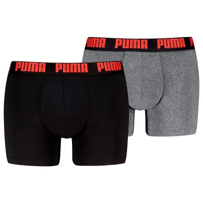 боксерки,мъжко,бельо,puma,everyday,basics,boxers,2,units,black,grey,red,fire,(black,grey)