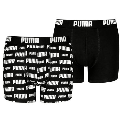 боксерки,детско,бельо,puma,everyday,logo,print,boxers,2,units,black