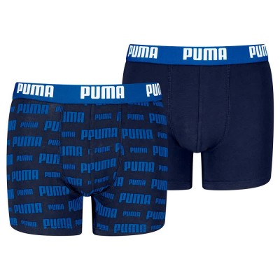 боксерки,детско,бельо,puma,everyday,logo,print,boxers,2,units,blue,(navy,blue)