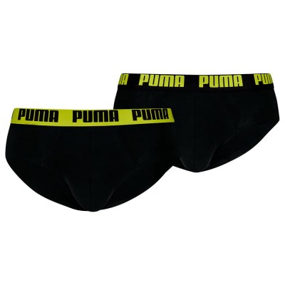 мъжко,бельо,puma,everyday,slips,2,units,lemon,black,(black)