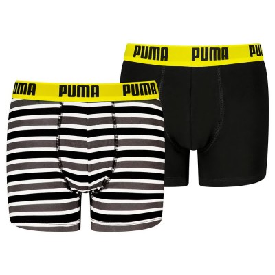 боксерки,детско,бельо,puma,everyday,striped,boxers,2,units,black,combo,(black)