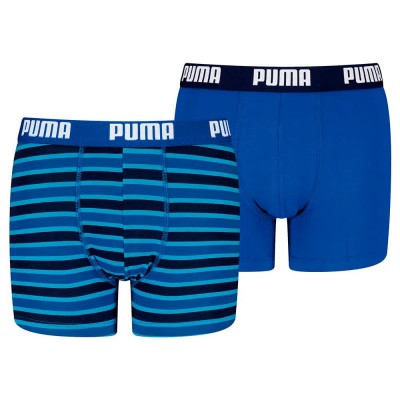 боксерки,детско,бельо,puma,everyday,striped,boxers,2,units,navy,blue,(blue)