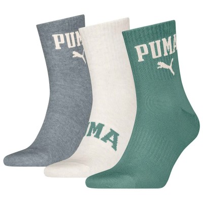 чорапи,мъжки,чорапи,puma,logo,crew,short,socks,3,pairs,green,moon,oatmeal,grey,(multicolor)