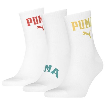 чорапи,мъжки,чорапи,puma,logo,crew,short,socks,3,pairs,white,combo,(white)