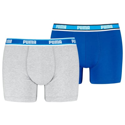 боксерки,мъжко,бельо,puma,logo,elastics,boxers,2,units,royal,blue,grey,melange,(blue,grey)