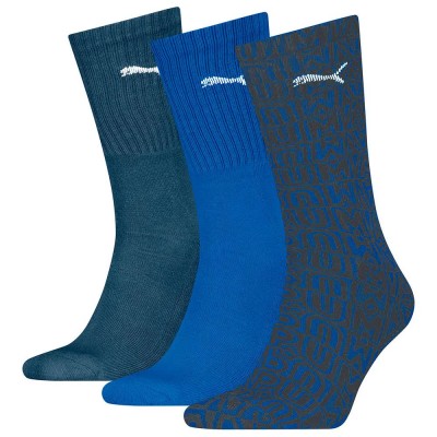 чорапи,мъжки,чорапи,puma,printed,crew,socks,3,pairs,blue,(blue,combo)