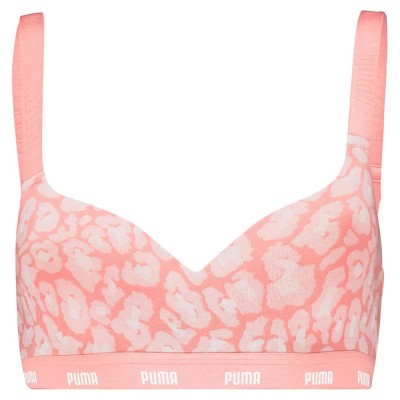 дамски,бански,костюми,puma,printed,padded,bikini,top,coral,(pink)