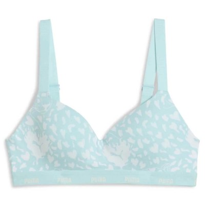 дамски,бански,костюми,puma,printed,padded,bikini,top,blue,(mint)