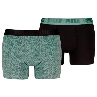 боксерки,мъжко,бельо,puma,printeds,boxers,2,units,dark,sage,black,(green,black)
