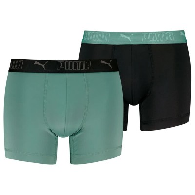 боксерки,мъжко,бельо,puma,sport,microfibers,boxers,2,units,green,black,(dark,sage,black)