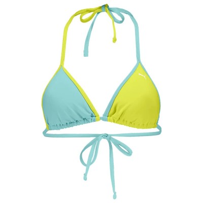 дамски,бански,костюми,puma,triangle,bikini,top,green,yellow,(mint,lemon,yellow)