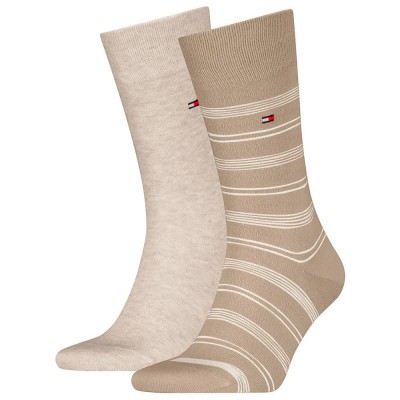 чорапи,мъжки,чорапи,tommy,hilfiger,fancy,breton,socks,2,pairs,beige,(sand)