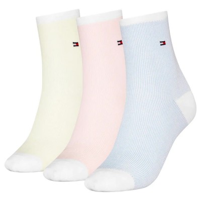 чорапи,дамски,чорапи,tommy,hilfiger,gifting,short,socks,3,pairs,multicolor,(blue,pink,yellow)