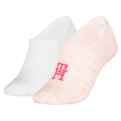 чорапи,дамски,чорапи,tommy,hilfiger,nappy,monogram,no,show,socks,light,pink,(white,pink)