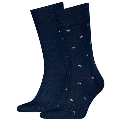 чорапи,мъжки,чорапи,tommy,hilfiger,nautical,flag,socks,2,pairs,blue,(navy)