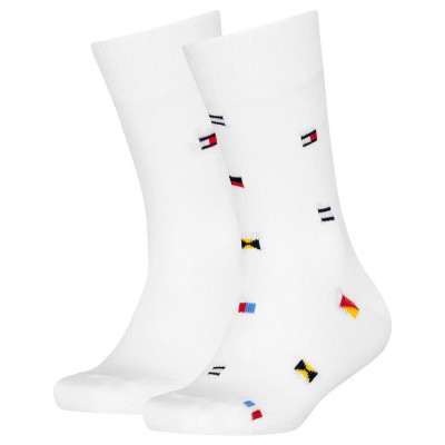 чорапи,детски,чорапи,tommy,hilfiger,nautical,flag,socks,2,pairs,white
