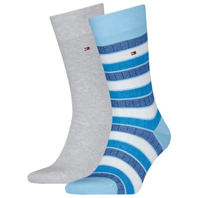 чорапи,мъжки,чорапи,tommy,hilfiger,one,row,colorblock,socks,2,pairs,blue,grey,(light,blue)