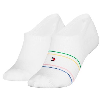 чорапи,дамски,чорапи,tommy,hilfiger,rib,shine,no,show,socks,white,(white)