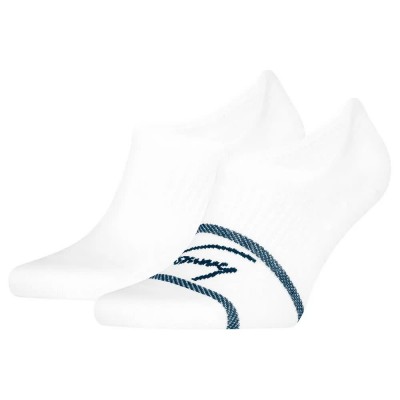 чорапи,мъжки,чорапи,tommy,hilfiger,uni,footie,hc,breton,no,show,socks,2,pairs,white,(navy)