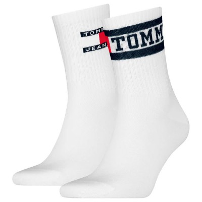 чорапи,мъжки,чорапи,tommy,hilfiger,uni,short,socks,2,pairs,navy,(white)