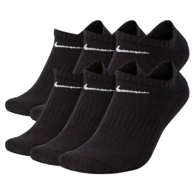 чорапи,мъжки,чорапи,nike,everyday,cushioned,no,show,socks,black,white,(black)