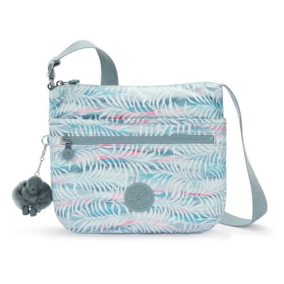 чанти,за,през,рамо,kipling,arto,6l,crossbody,palmtree,leaves,(grey)