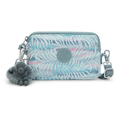 чанти,за,през,рамо,kipling,limmo,crossbody,palmtree,leaves,(blue)