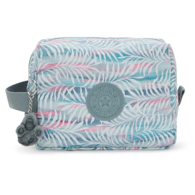 несесер,тоалетни,принадлежности,kipling,parac,4.5l,wash,bag,palmtree,leaves,(blue)