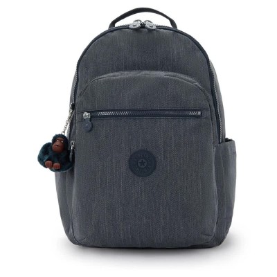 раница,раници,kipling,seoul,college,extra,backpack,marine,navy,(grey)