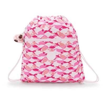 спортна,чанта,спортни,сакове,и,чанти,kipling,supertaboo,15l,gymsack,pink,palm,(pink)