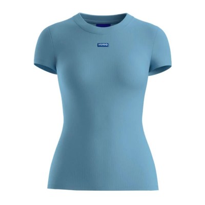 тениска,мъжки,тениски,дамски,тениски,hugo,easy,10257055,blue,short,sleeve,t,shirt,blue,(light,pastel,blue)