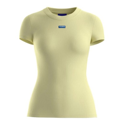 тениска,дамски,тениски,hugo,blue,easy,b,10257055,short,sleeve,t,shirt,yellow